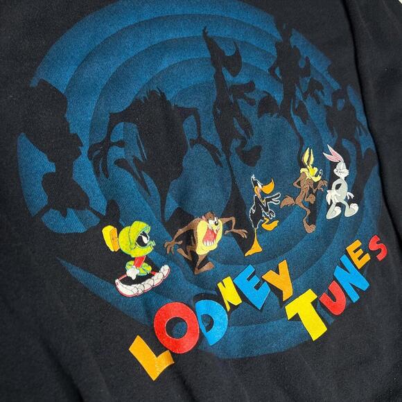 90s Vintage Looney Tunes Shadow Sweatshirt by Delta - Made in USA - Size XL - Picture 13 of 13